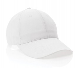 gorra publicitaria de algodon reciclado IMPACT de color blanco