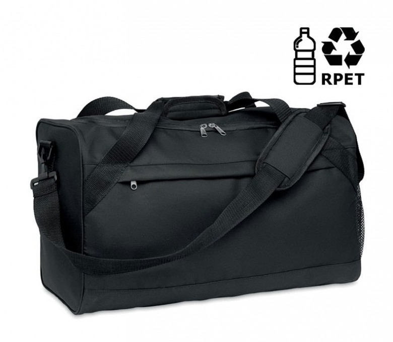 bolsa de deporte de RPET modelo C6209 color negro con sello RPET