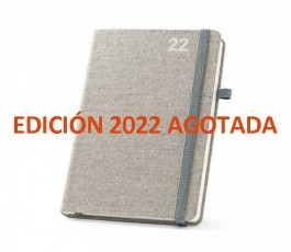 agenda A5 tipo moleskine del 2022 color gris edicion agotada
