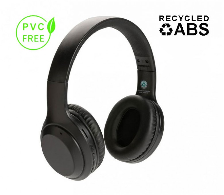 auriculares inalambricos plegables de ABS reciclado sin PVC