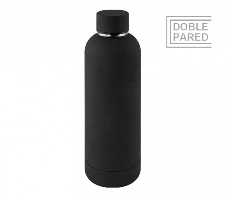 botella de acero inoxidable de doble pared modelo ZG50636 de color negro