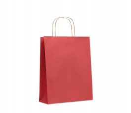 bolsa de papel publicitaria modelo BP008 en color rojo