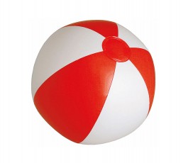 pelota de playa inflable modelo A8094 colores blanco y rojo