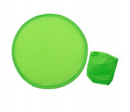 frisbee de poliester con funda en color verde