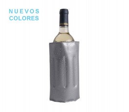 Enfriador de botellas modelo A9691 color gris con botella en el interior