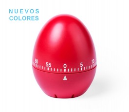 temporizador de cocina analogico en forma de huevo modelo A3779  color rojo