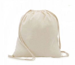 mochila de cuerdas de algodon color natural
