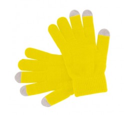 guantes para pantallas tactiles modelo A4010 color amarillo