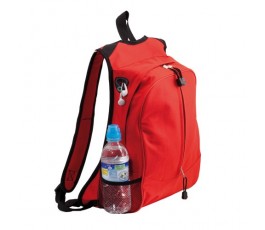mochila modelo A3627 color rojo con botella