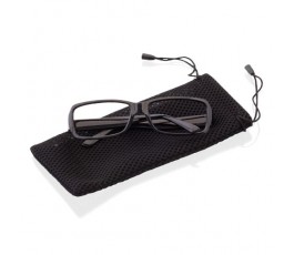 gafas sin cristales modelo A3609 con montura y varillas de color negro con funda negra