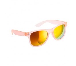 gafas de sol modelo A4581 con lentes espejadas y montura de color naranja