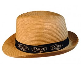 sombrero tiroles modelo S233 color beige con cinta de color negro personalizada