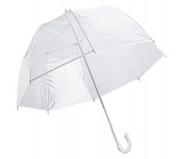 paraguas transparente modelo B7962 abierto