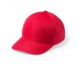 gorra de microfibra de 5 paneles modelo A5225 color rojo