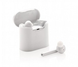 Auriculares intraurales Bluetooth en estuche de carga para personalizar con tu logo