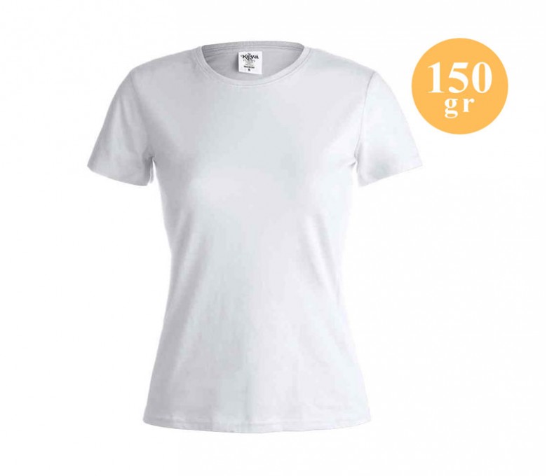 Camiseta barata mujer algodon blanca A5867|Bermudiana