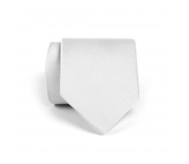 corbata de color blanco enrollada