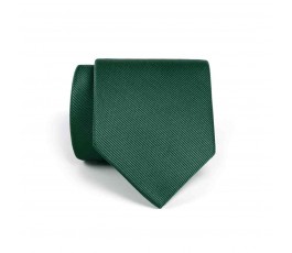 corbata de color verde enrollada