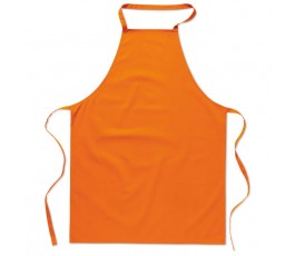delantal para personalizar modelo C7251 color  naranja en fondo blanco