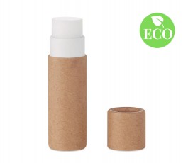 Balsamo labial carton reciclado con sello ECO
