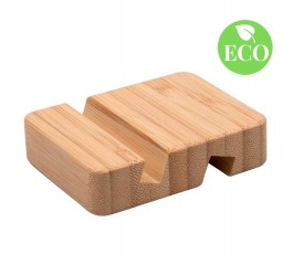 Soporte de bambu para movil y tablet con sello ECO