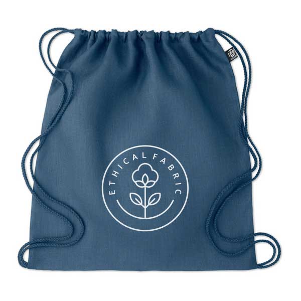 mochila-de-cuerdas-de-cañamo-personalizada de color azul
