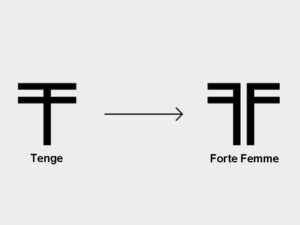 logo del Tenge y del perfume Forte pour Femme