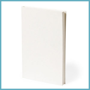 cuaderno-de-carton-de-leche-reciclado blanco con detalles en rojo